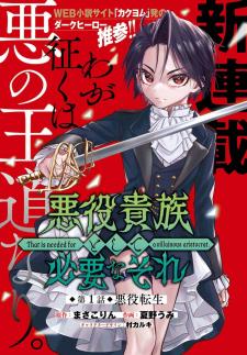 That Is Needed For A Villainous Aristocrat - Manga2.Net cover