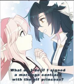 What Do I Do If I Signed A Marriage Contract With The Elf Princess? - Manga2.Net cover
